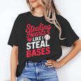 Stealing Hearts Like I Steal Bases Cute Baseball Valentine Unisex T-Shirt Stealing Hearts Like I Steal Bases Cute Baseball Valentine Unisex T-Shirt