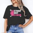 Strike Out Cancer Breast Cancer Awareness Baseball Warrior Unisex T-Shirt Strike Out Cancer Breast Cancer Awareness Baseball Warrior Unisex T-Shirt