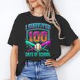 I Survived 100 Days Of School Baseball Drip Unisex T-Shirt I Survived 100 Days Of School Baseball Drip Unisex T-Shirt