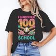 I Survived 100 Days Of School Baseball Ice Cream Drip Unisex T-Shirt I Survived 100 Days Of School Baseball Ice Cream Drip Unisex T-Shirt