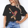 Ugly Christmas Sweater Gingerbread Baseball Toddler Kids Unisex T-Shirt