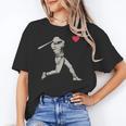 Valentines Day Baseball Batter Silhouette Heart Men Boy Kids Unisex T-Shirt Valentines Day Baseball Batter Silhouette Heart Men Boy Kids Unisex T-Shirt