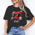 Valentines Day Baseball Heart Bat Sunglasses Men Boys Kids Unisex T-Shirt Valentines Day Baseball Heart Bat Sunglasses Men Boys Kids Unisex T-Shirt