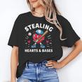 Valentines Day Baseball Stealing Hearts Bases Boys Kids Men Unisex T-Shirt Valentines Day Baseball Stealing Hearts Bases Boys Kids Men Unisex T-Shirt
