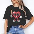 Valentines Day Heart Playing Baseball Boys Men Kids Girls Unisex T-Shirt