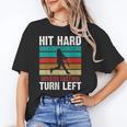Women's Retro Hit Hard Run Fast Turn Left Baseball Lover Unisex T-Shirt Women's Retro Hit Hard Run Fast Turn Left Baseball Lover Unisex T-Shirt