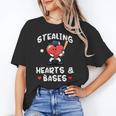 Women's Valentines Day Baseball Stealing Hearts Bases Boys Kids Men Unisex T-Shirt Women's Valentines Day Baseball Stealing Hearts Bases Boys Kids Men Unisex T-Shirt