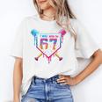 Baseball Drip I Was 6 Now I'm 7 67 Meme 7th Birthday Unisex T-Shirt Baseball Drip I Was 6 Now I'm 7 67 Meme 7th Birthday Unisex T-Shirt