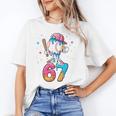Baseball Drip Number 67 Six Seven Meme Ice Cream Dripping Unisex T-Shirt