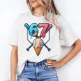 Baseball Ice Cream Drip 67 Six Seven Gen Alpha Slang Meme Unisex T-Shirt Baseball Ice Cream Drip 67 Six Seven Gen Alpha Slang Meme Unisex T-Shirt