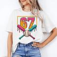Baseball Ice Cream Drip Number 67 Player 67th Birthday Premium Tri-Blend Unisex T-Shirt Baseball Ice Cream Drip Number 67 Player 67th Birthday Premium Tri-Blend Unisex T-Shirt