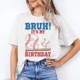 Bruh It's My 2nd Birthday Boy Baseball Themed Party Unisex T-Shirt Bruh It's My 2nd Birthday Boy Baseball Themed Party Unisex T-Shirt