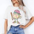 Cute Baseball Ice Cream Drip For Girls & Boys 2 Sides Unisex T-Shirt