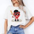Heart Playing Baseball Valentine Baseball Unisex T-Shirt