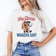 Hey Chicago Whadya Say Baseball Hot Dog Unisex T-Shirt Hey Chicago Whadya Say Baseball Hot Dog Unisex T-Shirt