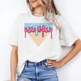 Ice Cream Baseball Cone Dripping Sprinkles Kids Boys Summer Premium Tri-Blend Unisex T-Shirt