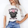 I'm Head Heffa Just Ask Me Bossy Highland Cow Baseball Cap Unisex T-Shirt