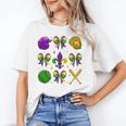 Mardi Gras Baseball Coquette Bow Fat Tuesday Parade Girls Unisex T-Shirt Mardi Gras Baseball Coquette Bow Fat Tuesday Parade Girls Unisex T-Shirt