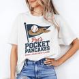 Pat's Pocket Pancakes Flag Baseball On Pancake Unisex T-Shirt Pat's Pocket Pancakes Flag Baseball On Pancake Unisex T-Shirt