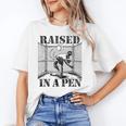 Raised In a Pen Baseball Pitcher Saying Bullpen Unisex T-Shirt Raised In a Pen Baseball Pitcher Saying Bullpen Unisex T-Shirt