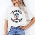 I Teach Kids To Hit And Steal Baseball Softball Coach Unisex T-Shirt I Teach Kids To Hit And Steal Baseball Softball Coach Unisex T-Shirt