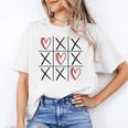 Tic Tac Toe Love Hearts Romantic Valentine Raglan Baseball Tee Unisex T-Shirt Tic Tac Toe Love Hearts Romantic Valentine Raglan Baseball Tee Unisex T-Shirt