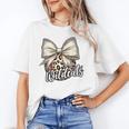 Wildcats Baseball Leopard Print Coquette Bow Mascot Game Day Unisex T-Shirt Wildcats Baseball Leopard Print Coquette Bow Mascot Game Day Unisex T-Shirt