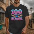 100 Days Of School Baseball Dripping Ice Cream 100th Day Unisex T-Shirt 100 Days Of School Baseball Dripping Ice Cream 100th Day Unisex T-Shirt