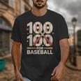 100 Days Of School Baseball Love Valentine’s Day Men Women Unisex T-Shirt