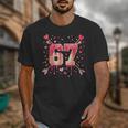 6 7 Melting Number Arrow Baseball Drip Valentine's Day Unisex T-Shirt
