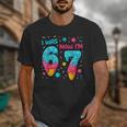 I Was 6 Now I'm 7 67 Birthday Baseball Drip 7 Year Old Unisex T-Shirt I Was 6 Now I'm 7 67 Birthday Baseball Drip 7 Year Old Unisex T-Shirt