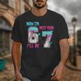 Now Im 6 Next Year I'Ll Be 7 Baseball Ice Cream Drip 67 Meme Unisex T-Shirt Now Im 6 Next Year I'Ll Be 7 Baseball Ice Cream Drip 67 Meme Unisex T-Shirt