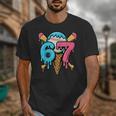67 Baseball Ice Cream Drip Player Unisex T-Shirt