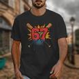 67 Sports Meme – Baseball Bats Number 6 7 Unisex T-Shirt 67 Sports Meme – Baseball Bats Number 6 7 Unisex T-Shirt