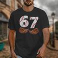 67 Trend Baseball Glove Number Style Unisex T-Shirt