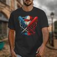 American Baseball Drip Graffiti Ball And Bat Unisex T-Shirt