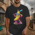 Banana With Baseball Bat Street Baseball Drip Unisex T-Shirt