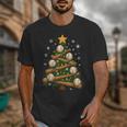 Baseball Bat Christmas Tree Lights Holiday Xmas Unisex T-Shirt Baseball Bat Christmas Tree Lights Holiday Xmas Unisex T-Shirt