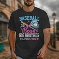 Baseball Or Bows Big Brother Loves You Gender Pink Or Blue Unisex T-Shirt Baseball Or Bows Big Brother Loves You Gender Pink Or Blue Unisex T-Shirt
