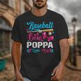 Baseball Or Bows Poppa Loves You Gender Reveal Unisex T-Shirt