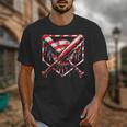 Baseball Candy Cane Christmas Baseball Ice Cream Drip Boys Unisex T-Shirt Baseball Candy Cane Christmas Baseball Ice Cream Drip Boys Unisex T-Shirt