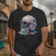 Baseball Catcher Mask Ice Cream Dripping Baseball Boys Unisex T-Shirt Baseball Catcher Mask Ice Cream Dripping Baseball Boys Unisex T-Shirt