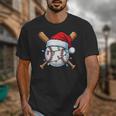 Baseball Christmas Lights Santa Christmas Baseball Player Unisex T-Shirt