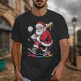 Baseball Christmas Santa Claus Batter Baseball Drip Unisex T-Shirt Baseball Christmas Santa Claus Batter Baseball Drip Unisex T-Shirt