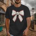 Baseball Coquette Bow Cute Baseball Game Unisex T-Shirt