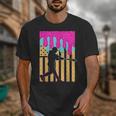Baseball Drip Bat Boys Ice Cream American Flag 4th Of July Unisex T-Shirt Baseball Drip Bat Boys Ice Cream American Flag 4th Of July Unisex T-Shirt