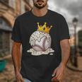 Baseball Drip Ice Cream Crown Melt Graphic Unisex T-Shirt Baseball Drip Ice Cream Crown Melt Graphic Unisex T-Shirt
