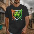 Baseball Drip Ice Cream St Patricks Day Shamrock Lucky Unisex T-Shirt