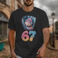 Baseball Drip Number 67 Player 67th Birthday Ice Cream 67 Unisex T-Shirt Baseball Drip Number 67 Player 67th Birthday Ice Cream 67 Unisex T-Shirt
