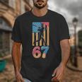 Baseball Drip USA Flag 67 Player 67th Birthday Ice Cream 67 Unisex T-Shirt Baseball Drip USA Flag 67 Player 67th Birthday Ice Cream 67 Unisex T-Shirt